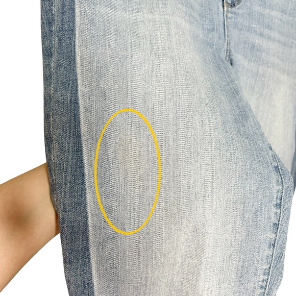 LOFT Light Wash Modern Skinny Side Stripe Step Raw Hem Jeans - Picture 3 of 14